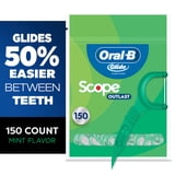 (2 pack) Oral‑B Floss, Glide Mint Floss Picks with Scope, 150 Count