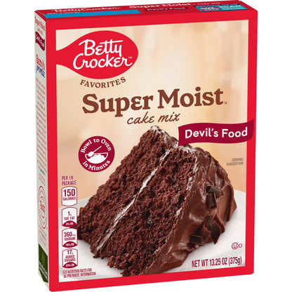 Betty Crocker Favorites Super Moist, Devil's Food, Cake Mix, 13.25 oz