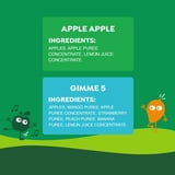 GoGo squeeZ No Sugar Added Apple & Gimme 5 Applesauce & Fruit Puree Variety, 3.2 oz (10 Pack)