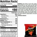 Doritos Flamin' Hot Nacho Flavor Tortilla Snack Chips, 40 Count 1 Ounce Bags