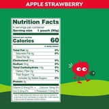 (2 pack) GoGo squeeZ No Sugar Added Apple Strawberry Applesauce Pouches, 3.2 oz (4 Pack)