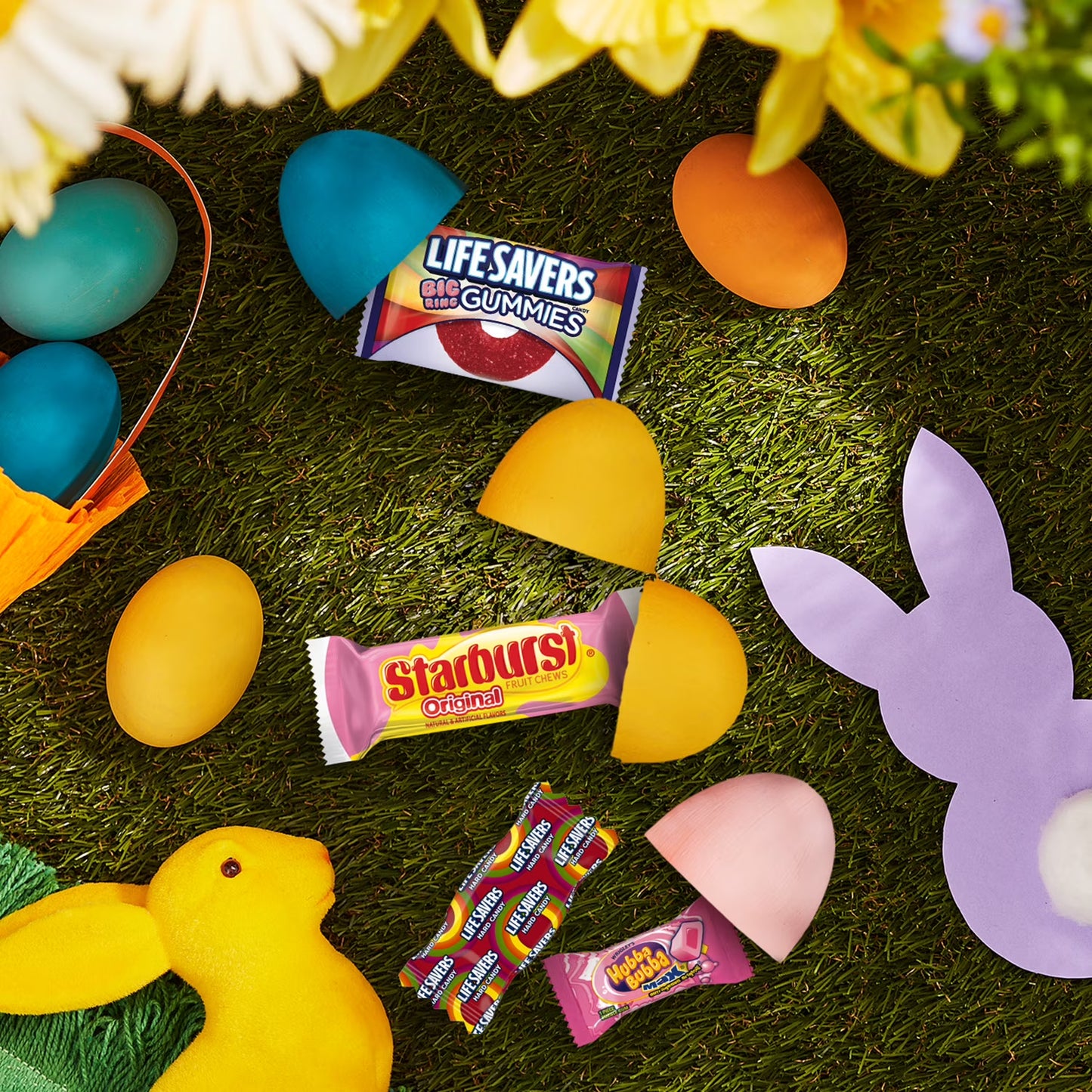 Skittles, Starburst, Life Savers & Hubba Bubba Easter Basket Skittles, Starburst, Life Savers & Hubba Bubba Easter Basket Stuffers - 140 Ct BagStuffers - 140 Ct Bag