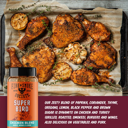 Fire & Smoke Society Super Bird Poultry Seasoning, 8.5 oz