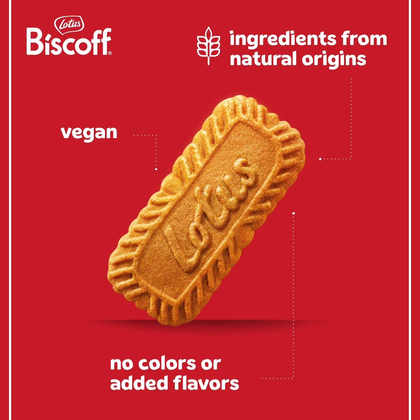 Belgian Shortbread Biscoff Cookies | Individually Wrapped Caramelized Cinnamon Crunch Treat | Snack for Coffee Tea Ice Cream Office Holiday Gift Party Favor 32 Pack (Each Pack 2 Cookies) 64 Total