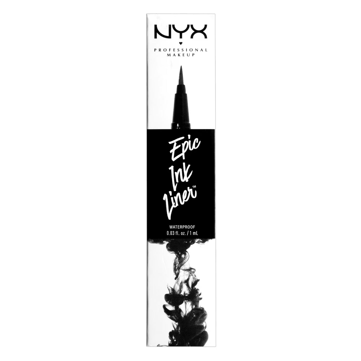 NYX Professional Makeup Epic Ink Vegan Waterproof Liquid Eyeliner, Black, 0.16 oz