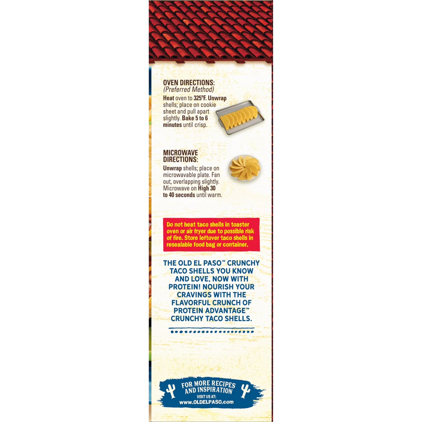 Old El Paso Protein Advantage Taco Shells, 10g Protein, Gluten Free, 10 Count, 4.94 oz