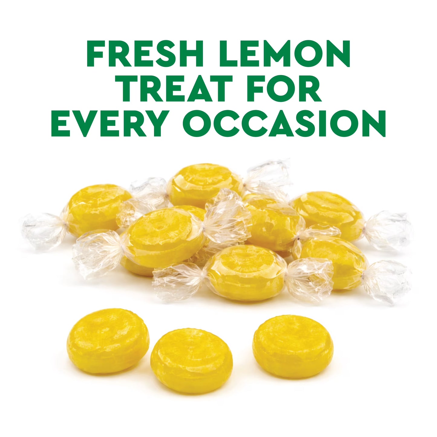 Lemon Drops Hard Candy Old Fashioned – 1 Pound Bulk Bag, Individually Wrapped Classic Lemon Candy, Tart Citrus Flavor, Traditional Yellow Hard Sweets