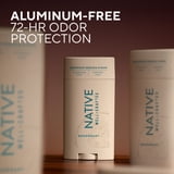 Native Aluminum Free Deodorant for Men, Mountain Sequoia & Rain, Well-Crafted, 3.1 oz