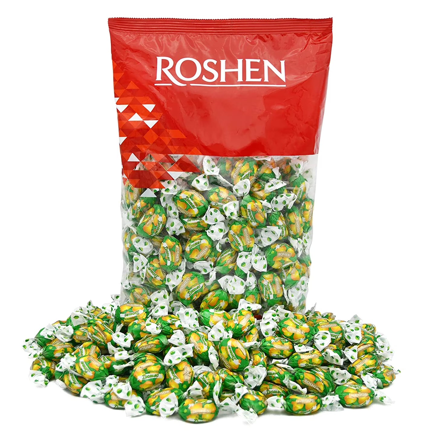 Roshen Duchess Pear Hard Candies, Kosher and Halal, Delicious, Flavorful hard Sweets Bulk Candy 2.2lbs