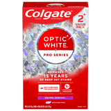 (2 pack) Colgate Optic White Pro Series Enamel Renewal Toothpaste with Teeth Whitening, Mint, 2 Pack, 3.0 oz