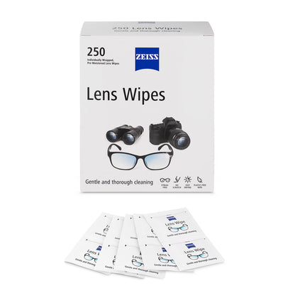 ZEISS Pre-Moistened Eyeglass Lens Cleaning Wipes, 250 ct.