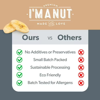 Premium Dried Banana Chips 32oz, Non-GMO, Batch Tested, Gluten & Peanut Free Ethically Sourced Dried Fruit, Kosher