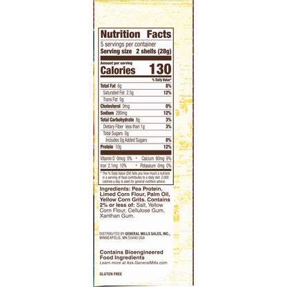 Old El Paso Protein Advantage Taco Shells, 10g Protein, Gluten Free, 10 Count, 4.94 oz