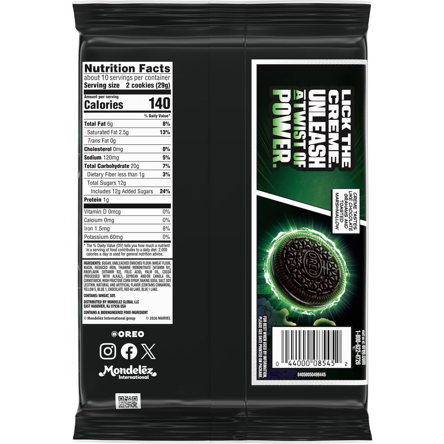 MARVEL OREO Stuf of Doom Chocolate Sandwich Cookies, Special Edition, 10.68 oz