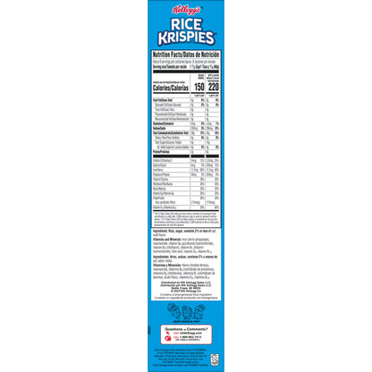 (8 pack) Kellogg's Rice Krispies Original Breakfast Cereal, 8 Vitamins and Minerals, 9 oz