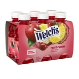 (2 pack) Welch's Fruit Punch Juice Drink, 10 fl oz On-the-Go Bottle (Pack of 6)