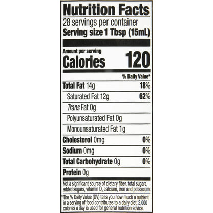 Spectrum Naturals Organic Unrefined Virgin Coconut Oil, 14 fl oz