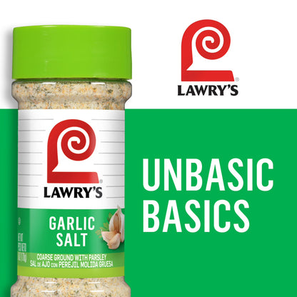 Lawry's Kosher Coarse Ground With Parsley Garlic Salt, 6.0 oz Bottle