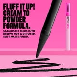 NYX Professional Makeup Fluff & Snatch Eyebrow Pencil, Eyebrow Powder Pen, Black, 0.04 oz