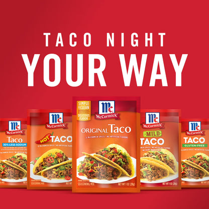 McCormick Original Taco Seasoning Mix, 1.0 oz Packet
