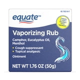 (4 pack) Equate Vaporizing Rub Topical Analgesic & Cough Suppressant Ointment, 1.76 oz, Compare to Vicks VapoRub Active Ingredients