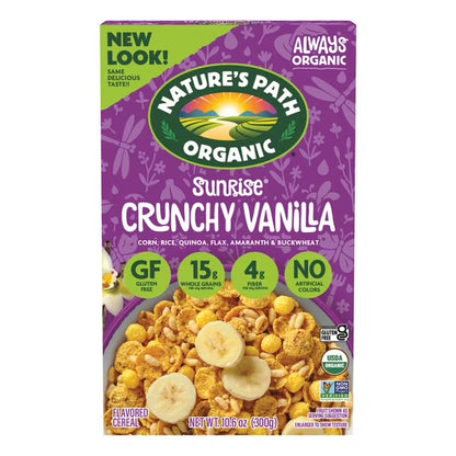 Nature's Path Organic Breakfast Cereal, Sunrise Crunchy Vanilla, 10.6oz Box