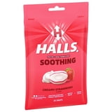 (2 pack) HALLS Soothing Creamy Strawberry Throat Drops, FSA/HSA Eligible, 25 Drops