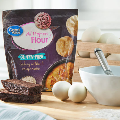 (4 pack) Great Value Gluten Free All-Purpose Flour, 22 oz