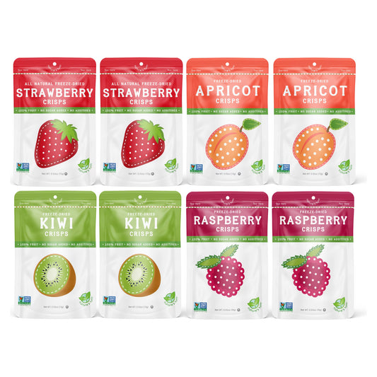 Nature’s Turn Freeze-Dried Fruit Crisps, Sour Variety Pack, No Added Sugar, Healthy Fruit Crisp Snack for School Lunches, 16 Pack (0.53 oz Each)