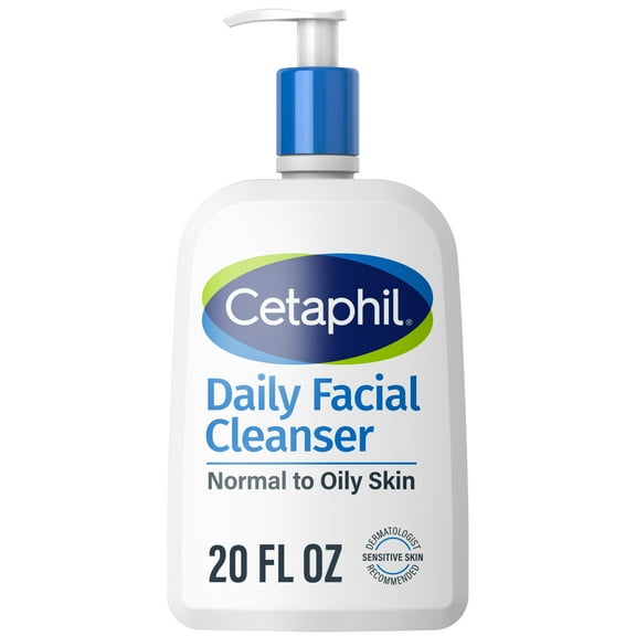 Cetaphil Daily Facial Cleanser Face Wash for Sensitive, Normal to Oily Skin, 20 oz