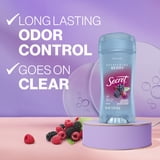 Secret Fresh Clear Gel and Deodorant for Women, Refreshing Berry, 2.6 oz each, Pack of 2