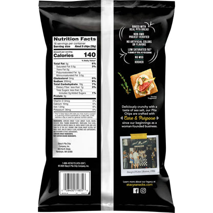 Stacy’s No Artificial Colors or Flavors Sea Salt Pita Chips Bag, 16 oz