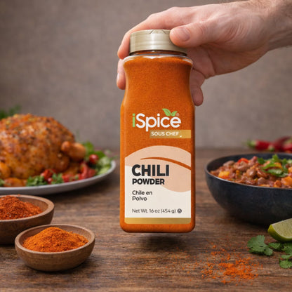 iSpice | Chili Powder | 16 oz | Gourmet Spice | Bulk Size | Kosher