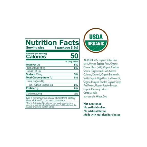 Little Bellies Organic Cheesy Tubes 0.42 oz
