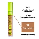 NYX Professional Makeup Wonder Snatch Matte Concealer, Full Coverage Under Eye Concealer, Cinnamon, 0.10 fl oz