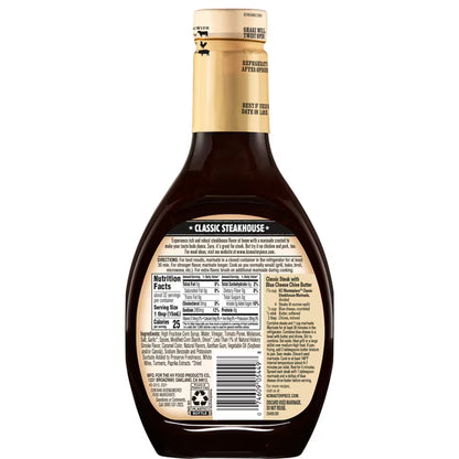 KC Masterpiece Classic Steakhouse Marinade, 16 fl oz Bottle