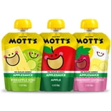 Mott’s No Sugar Added Vacation Vibes Applesauce Variety Pack, 3.2 oz, 12 Count Clear Pouches
