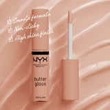 (3 pack) NYX Professional Makeup Butter Gloss, Non-Sticky Lip Gloss,14 Madeleine, 0.27 fl oz