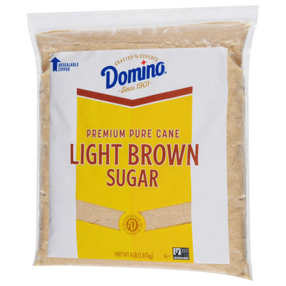 Domino Premium Pure Cane Light Brown Sugar 4# Zipper-Pak
