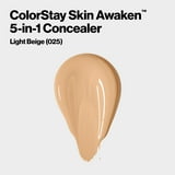 Revlon ColorStay Skin Awaken Cream Concealer Makeup, Longwear, 025 Light Beige, 0.27 fl oz