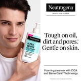 (2 pack) Neutrogena Ultra Gentle Foaming Facial Cleanser, Daily Face Wash, 12 fl. oz
