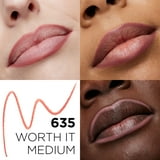 L'Oreal Paris Original Satin Lipstick for Moisturized Lips, 635 Worth It Medium, 1 Kit