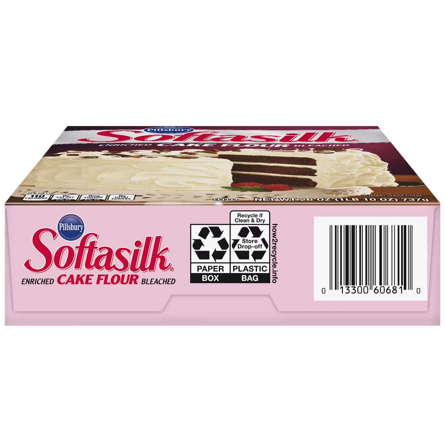 (6 pack) Pillsbury Softasilk Cake Flour, 26 oz Box