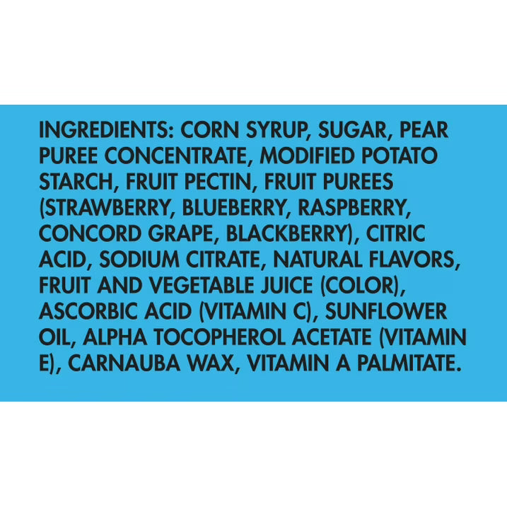 Dole Fruit Snacks, Mixed Berries Flavored, Big 9 Allergen Free, Dye Free, Gluten Free, Gelatin Free, Lunch Snacks 22 Count