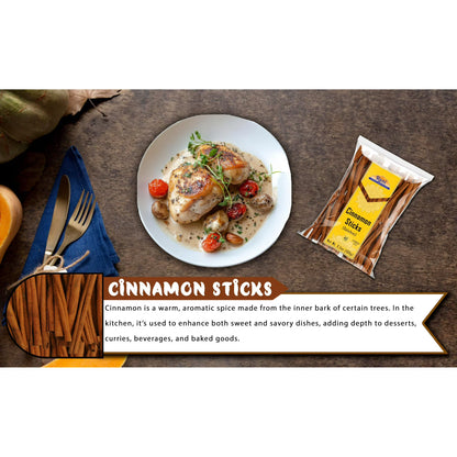 Rani Cinnamon Sticks 3.5oz (100g) - 18-22 Sticks - Strong Aroma, Perfect for Baking, Cooking & Beverages | 3+ Inches Length - Cassia Saigon Cinnamon from Vietnam | Kosher