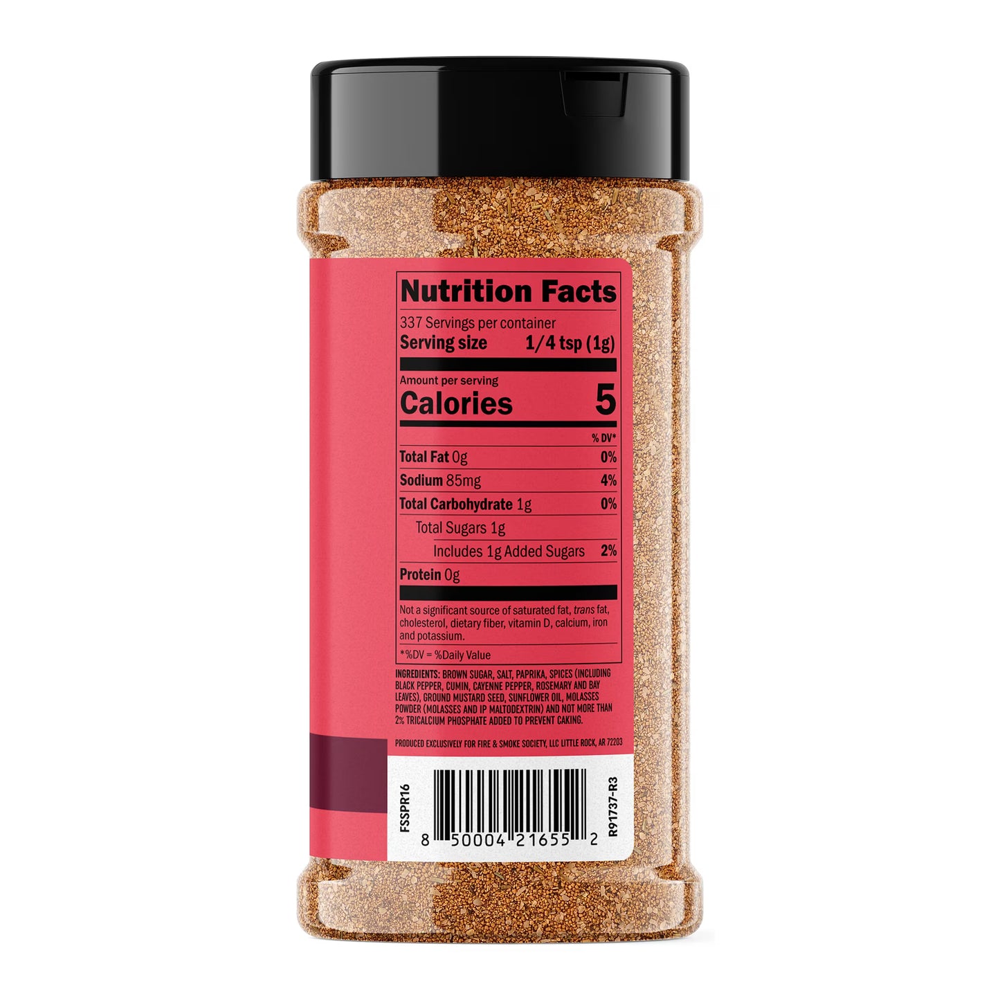 Fire & Smoke Society Sweet Preacher BBQ Seasoning Pork Rub, 11.9 Ounce Mixed Spices & Seasonings
