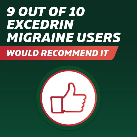 Excedrin Migraine Medicine Caplets for Migraine Headache Relief, 24 Count