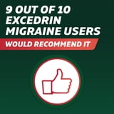 Excedrin Migraine Relief Caplets for Migraine Symptoms, Acetaminophen 250Mg, Aspirin 250Mg, Caffeine 65Mg, Pain Reliever, 100 Count