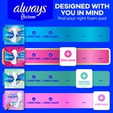 Always Radiant with FlexFoam Pads, Size 3, Extra Heavy, Wings, 40 Count