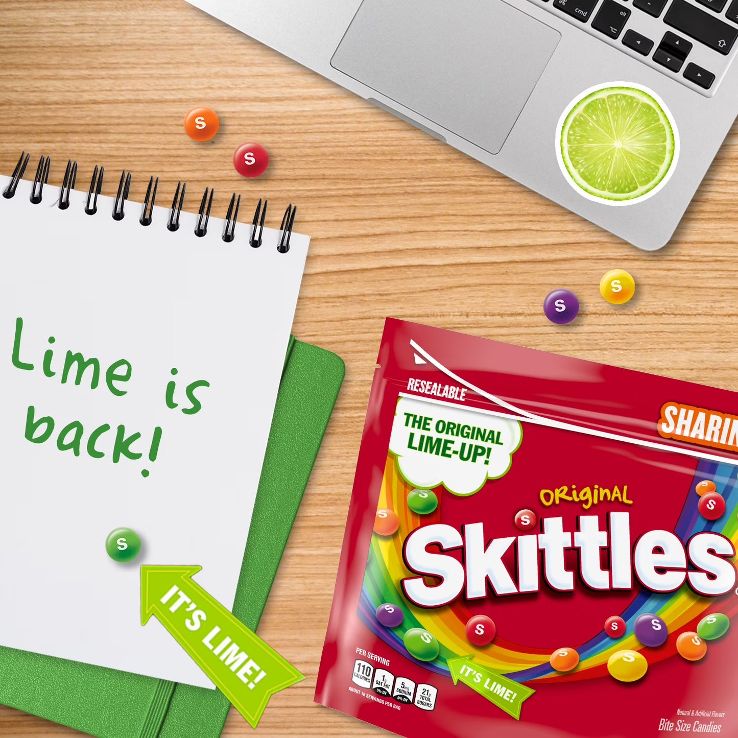 Skittles Wild Berry Chewy Candy, Sharing Size Fruity Candy, 15.6 oz Resealable Bag
